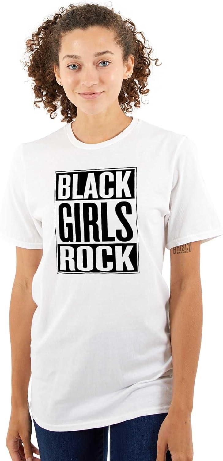 imageBlack Girls Rock Melanin Queen Womens Graphic T Shirt TeesWhite