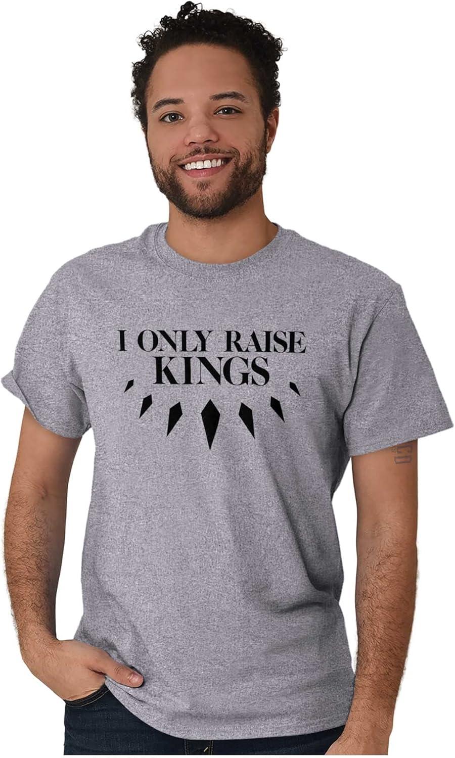 imageBlack Pride I Only Raise Kings Womens Graphic T Shirt TeesSport Grey
