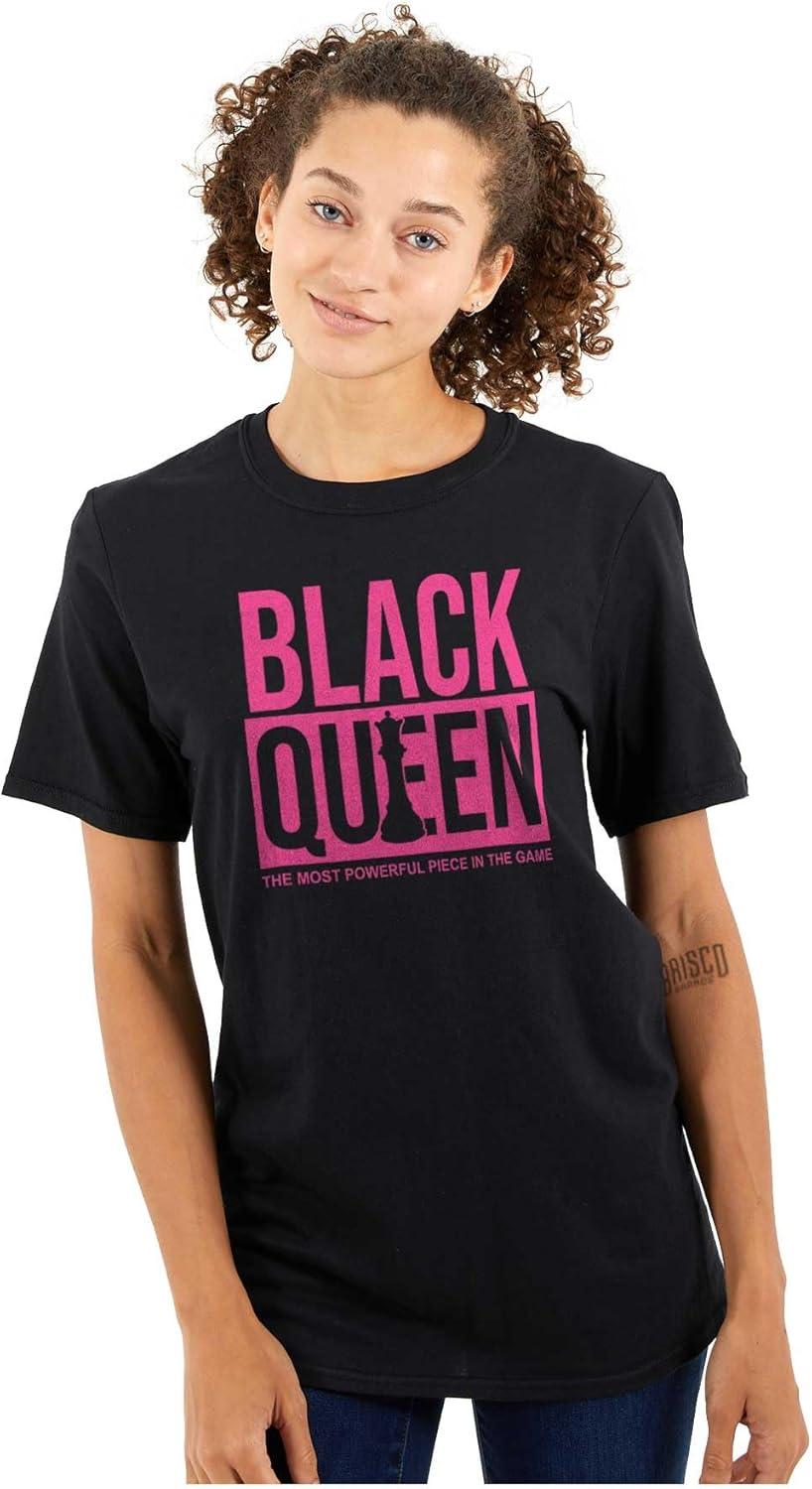 imageBlack Queen Dope Melanated Feminist Womens Graphic T Shirt TeesBlack