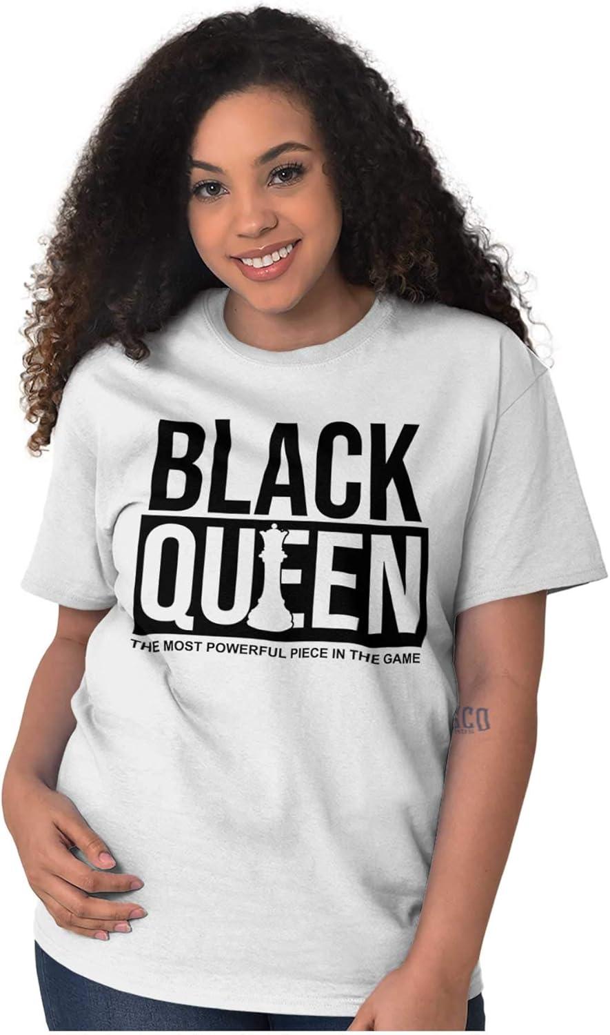 imageBlack Queen Dope Melanated Feminist Womens Graphic T Shirt TeesWhite