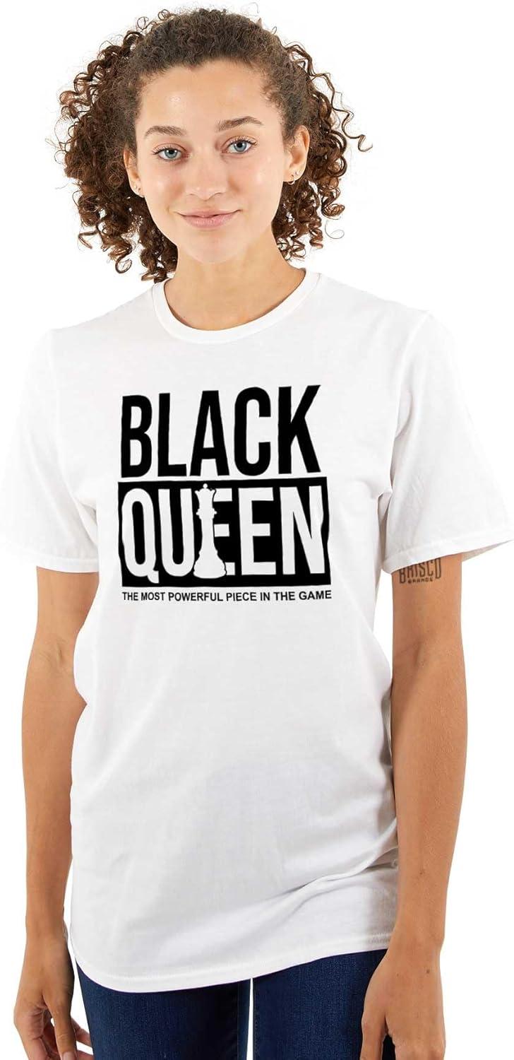 imageBlack Queen Dope Melanated Feminist Womens Graphic T Shirt TeesWhite