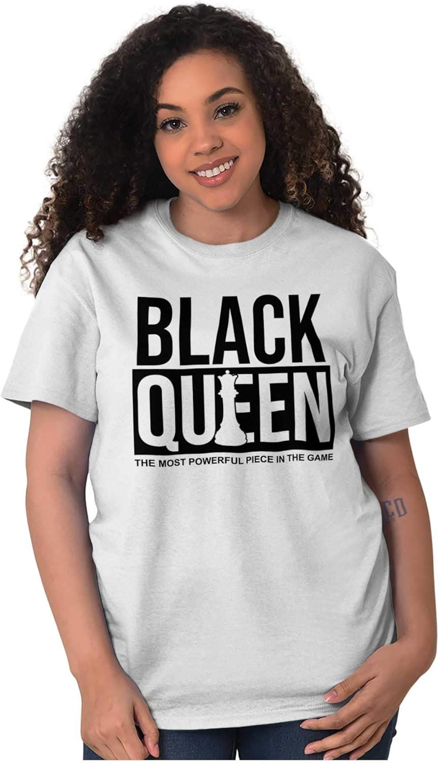 imageBlack Queen Dope Melanated Feminist Womens Graphic T Shirt TeesWhite