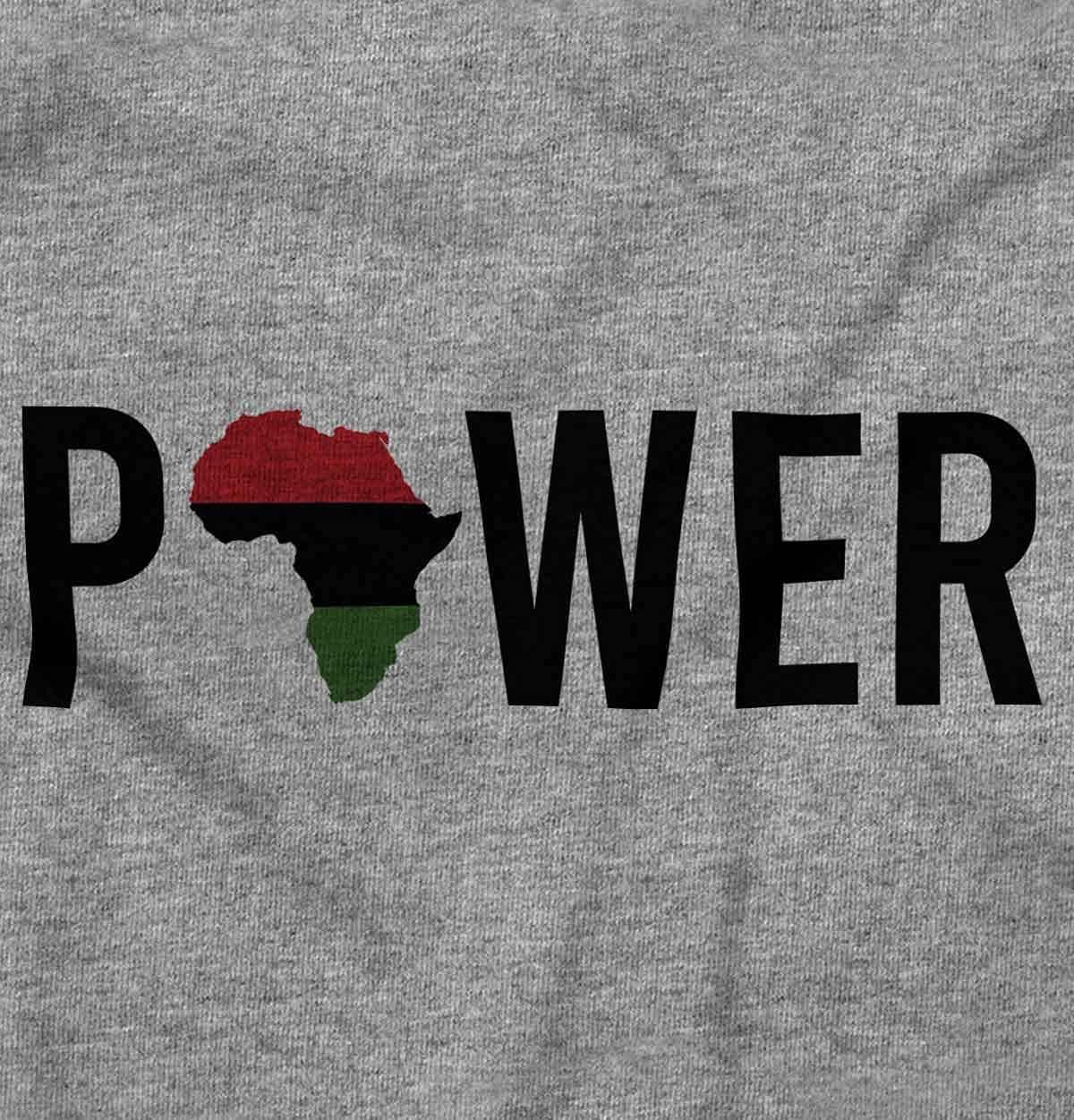 imageBrisco Brands Africa Black Power African Flag Hoodie Sweatshirt Women MenSport Grey