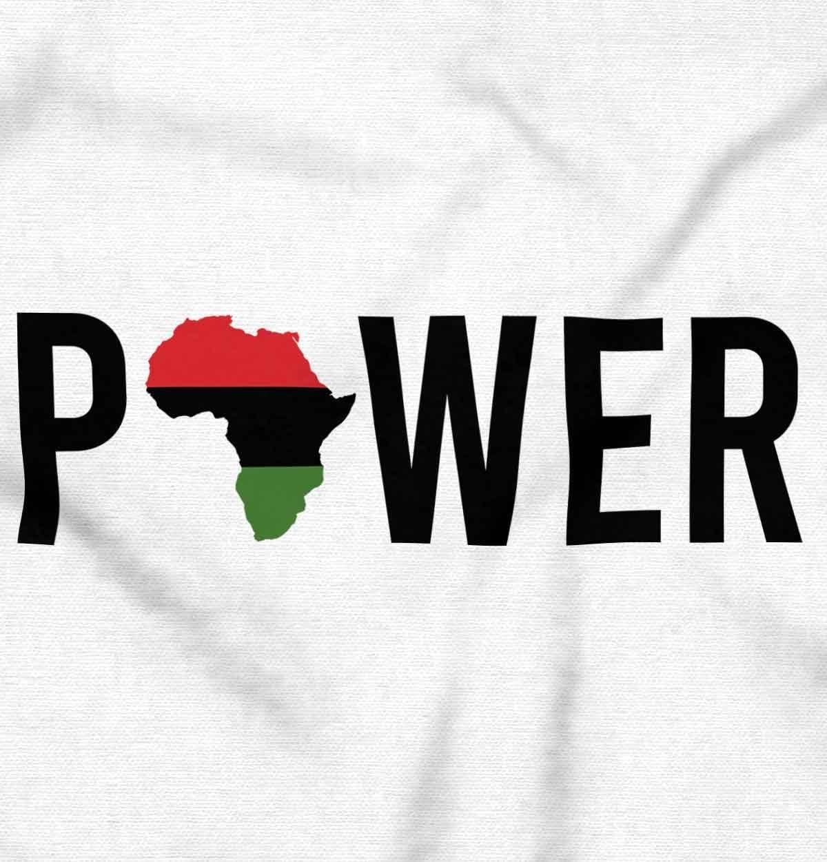 imageBrisco Brands Africa Black Power African Flag Hoodie Sweatshirt Women MenWhite
