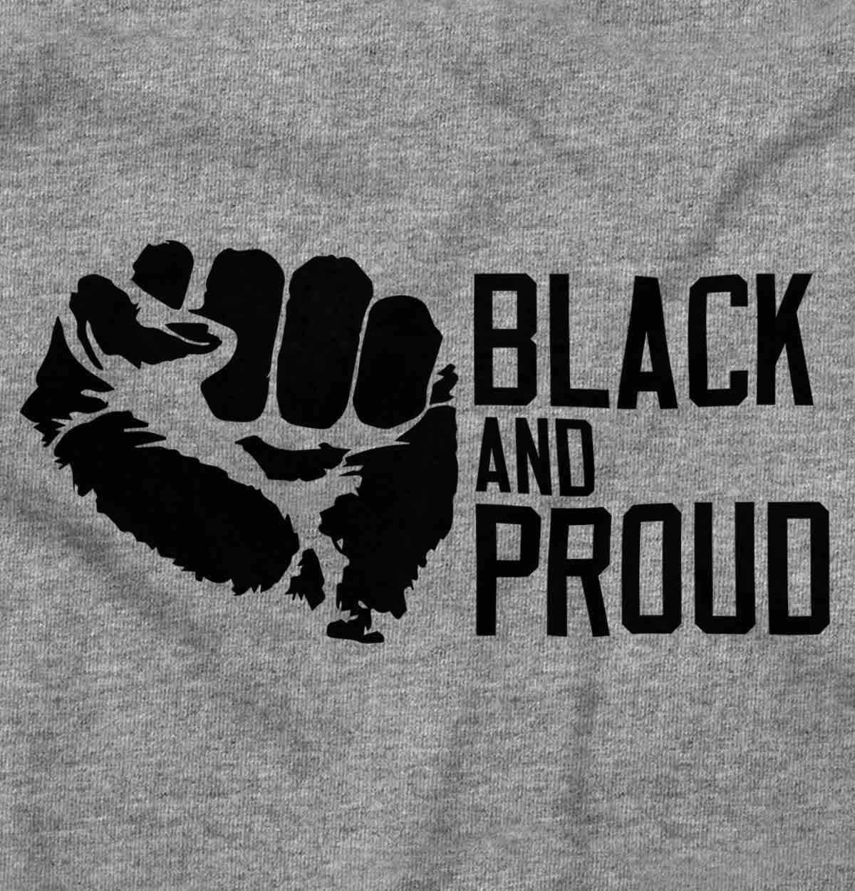 imageBrisco Brands Black and Proud African American Zip Up Hoodie Mens WomensSport Grey
