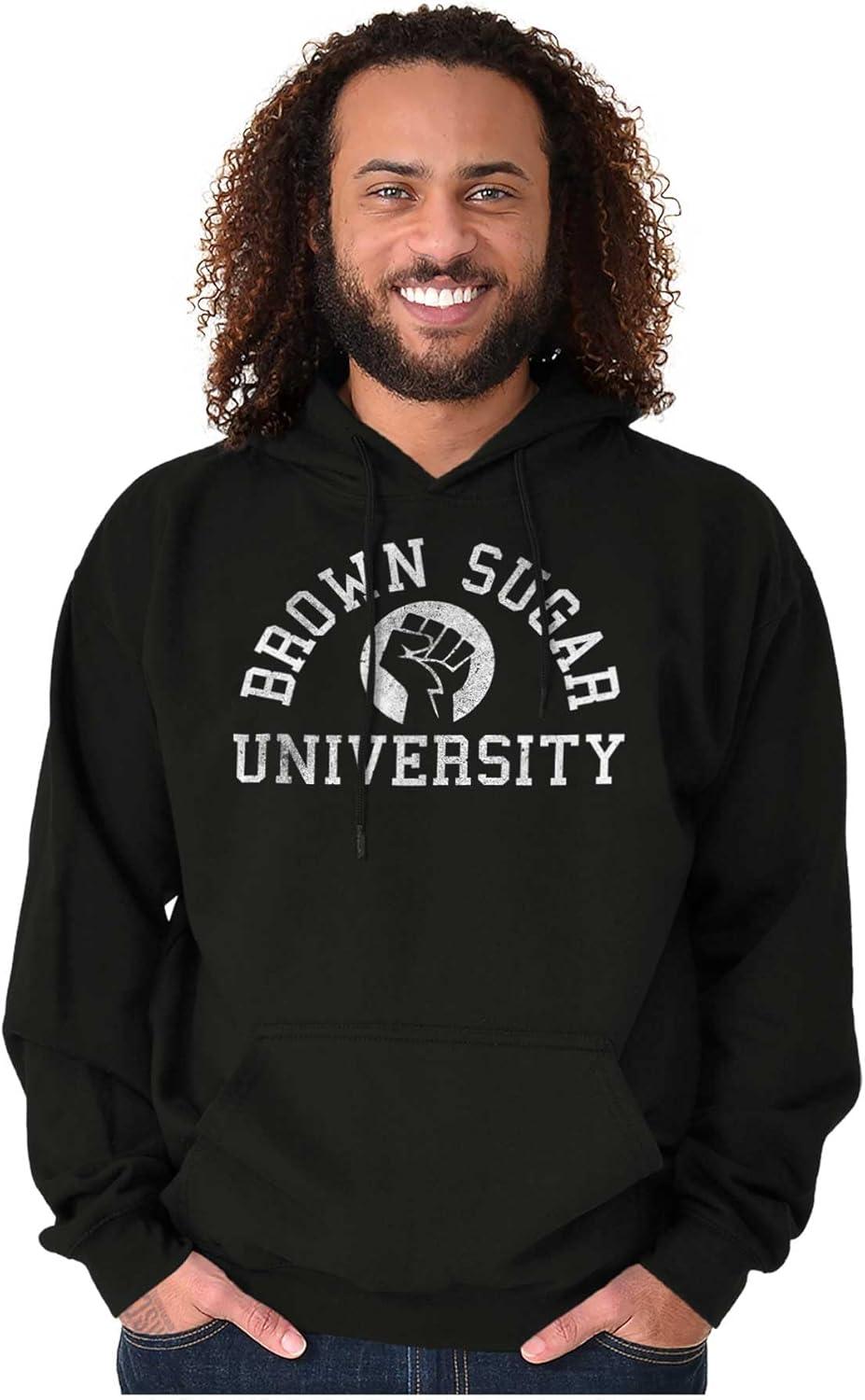 imageBrisco Brands Brown Sugar Cute Black Pride Fist Hoodie Sweatshirt WomenBlack