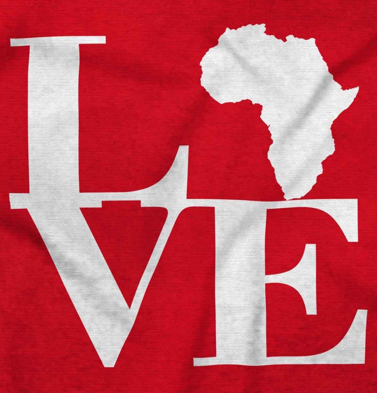 imageBrisco Brands Love Africa Map Black African Pride Zip Up Hoodie Mens WomensRed