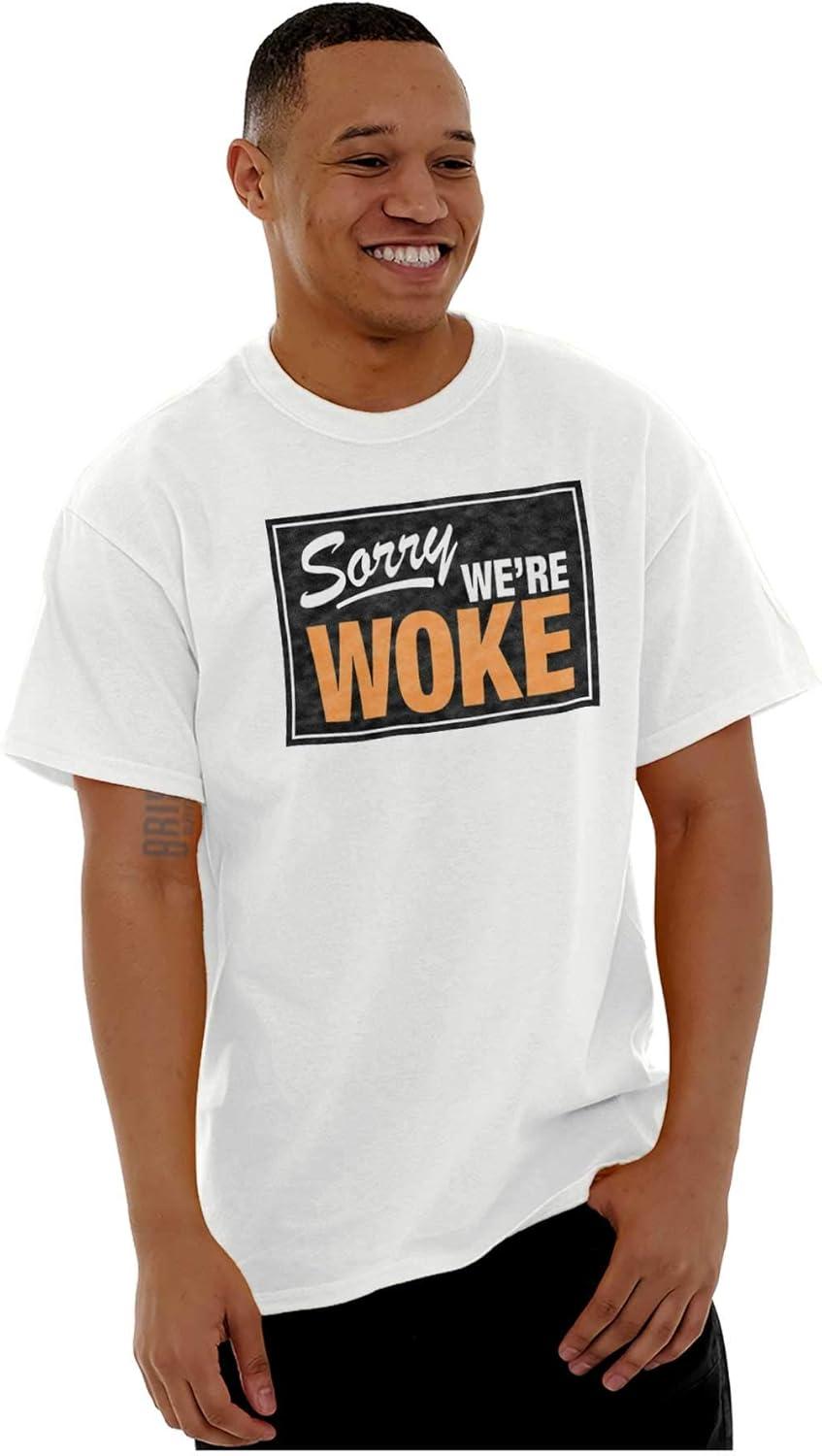 imageBrisco Brands Woke Black Lives Social Justice Graphic T Shirt Men or WomenWhite