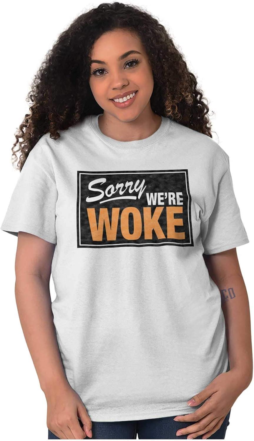 imageBrisco Brands Woke Black Lives Social Justice Graphic T Shirt Men or WomenWhite