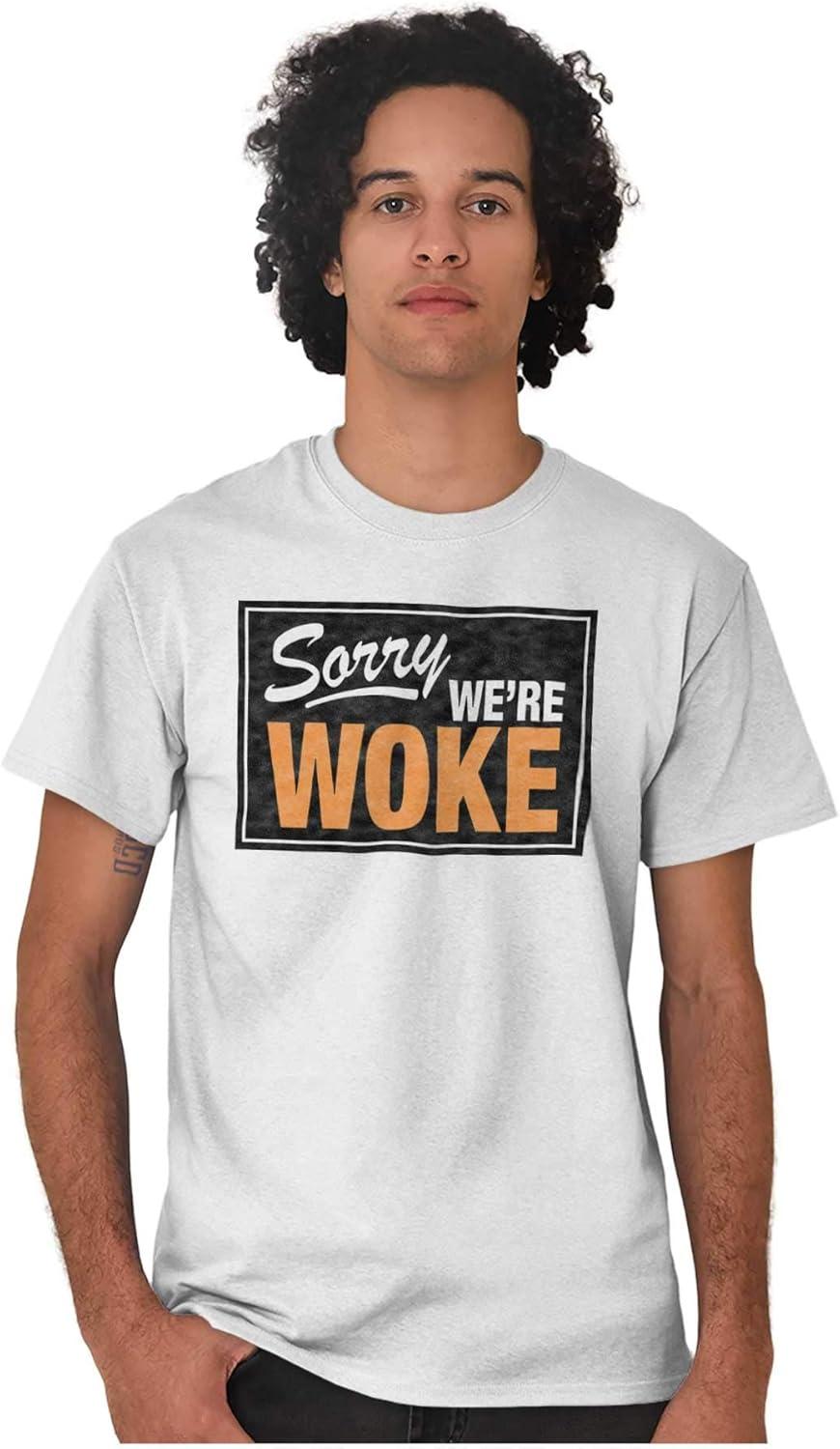 imageBrisco Brands Woke Black Lives Social Justice Graphic T Shirt Men or WomenWhite