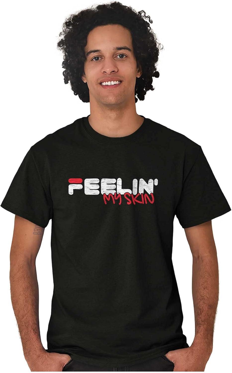imageFeelin My Skin Melanin Black Pride Graphic T Shirt Men or WomenBlack