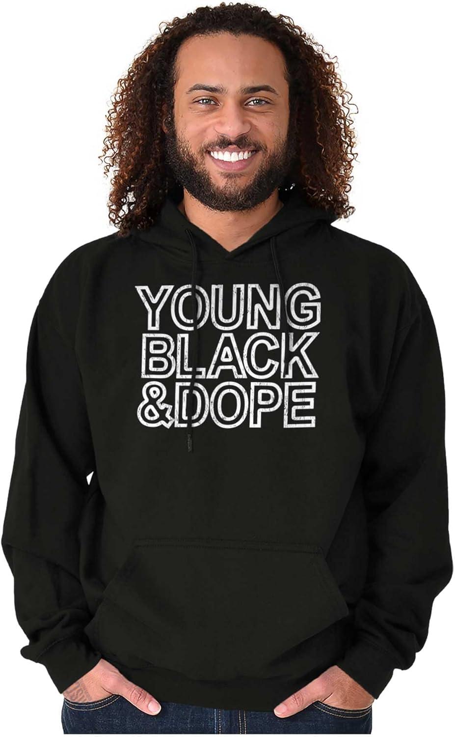 imageYoung Black Dope Melanin King Queen Hoodie Sweatshirt Women MenBlack