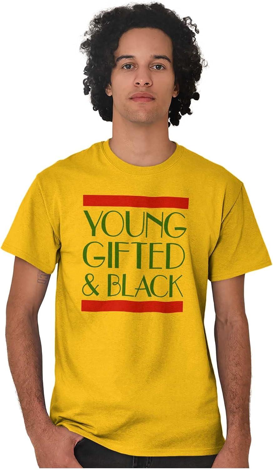 imageYoung Gifted Black African American Graphic T Shirt Men or WomenGold