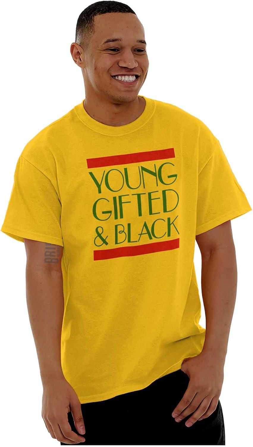 imageYoung Gifted Black African American Graphic T Shirt Men or WomenGold
