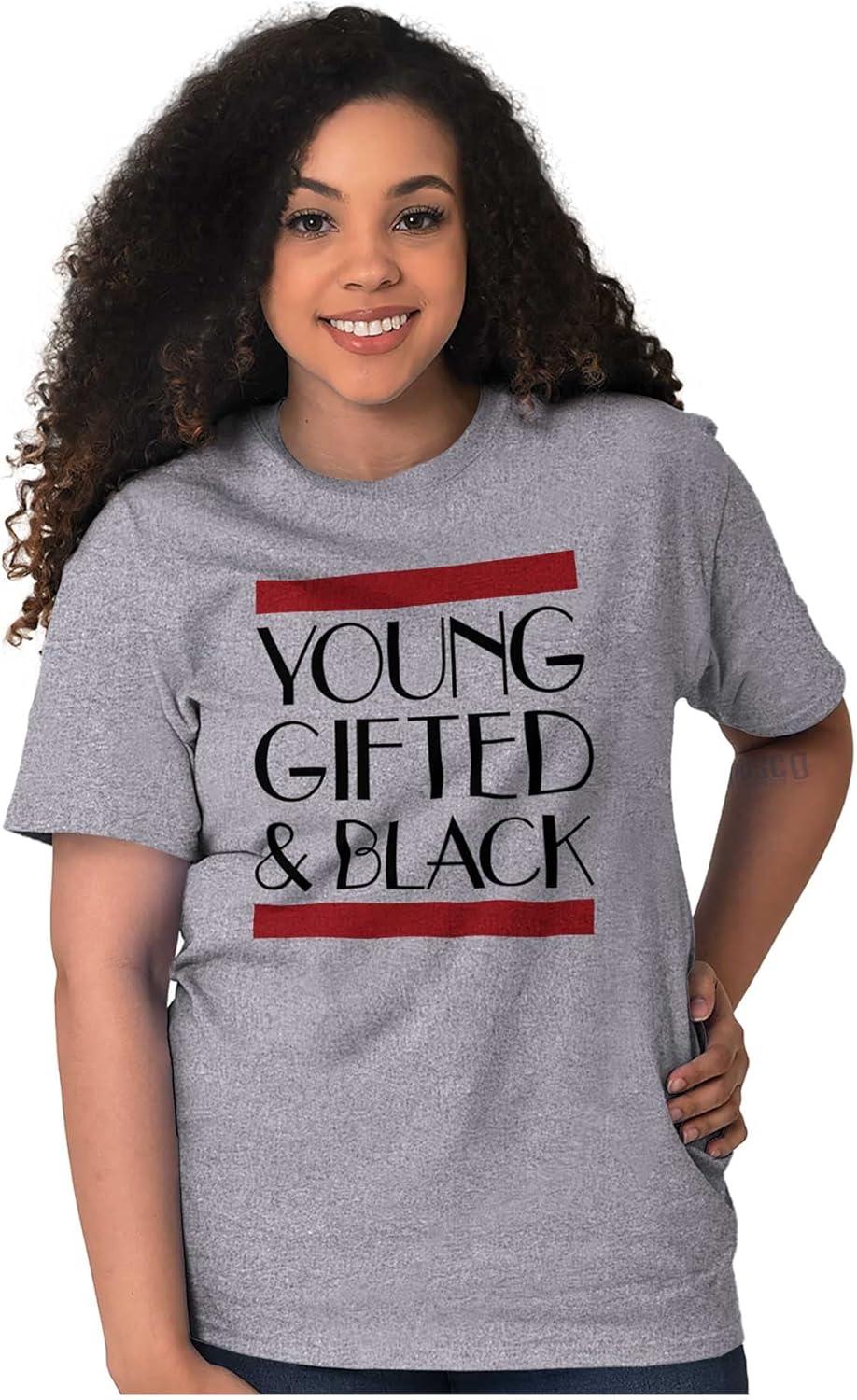 imageYoung Gifted Black African American Graphic T Shirt Men or WomenSport Grey