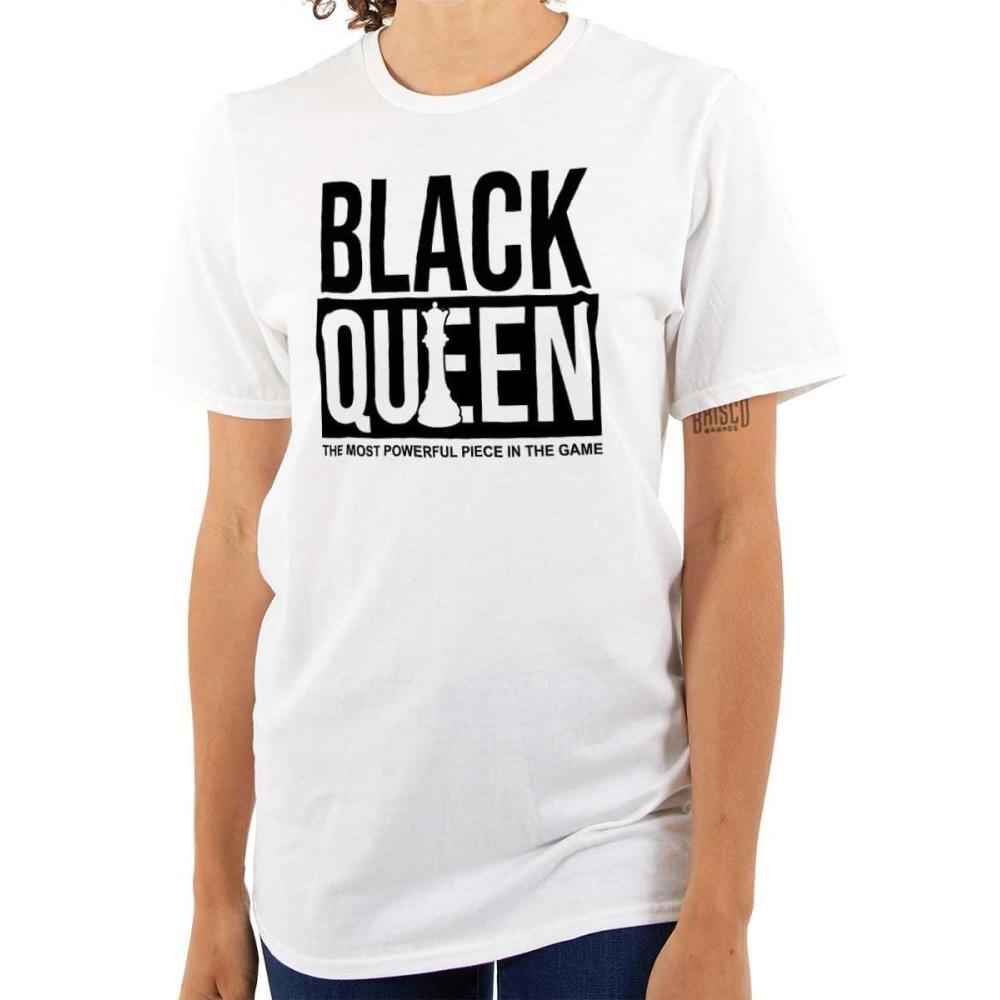 imageBlack Queen Dope Melanated Feminist Womens Graphic T Shirt TeesWhite
