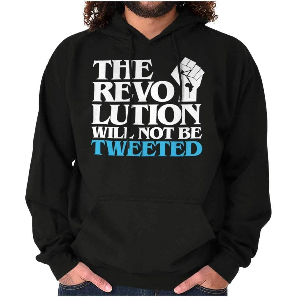 imageBrisco Brands Black Lives Revolution Not Tweeted Hoodie Sweatshirt Women MenBlack