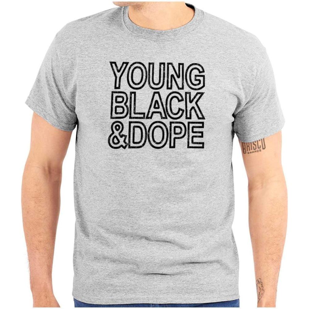 imageYoung Black Dope Melanin King Queen Graphic T Shirt Men or WomenSport Grey