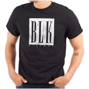 BLK History Black Pride Movement Graphic T Shirt Men or Women(Black)