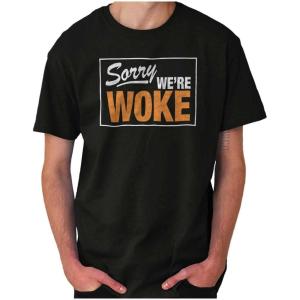 Brisco Brands Woke Black Lives Social Justice Graphic T Shirt Men or Women(Black)