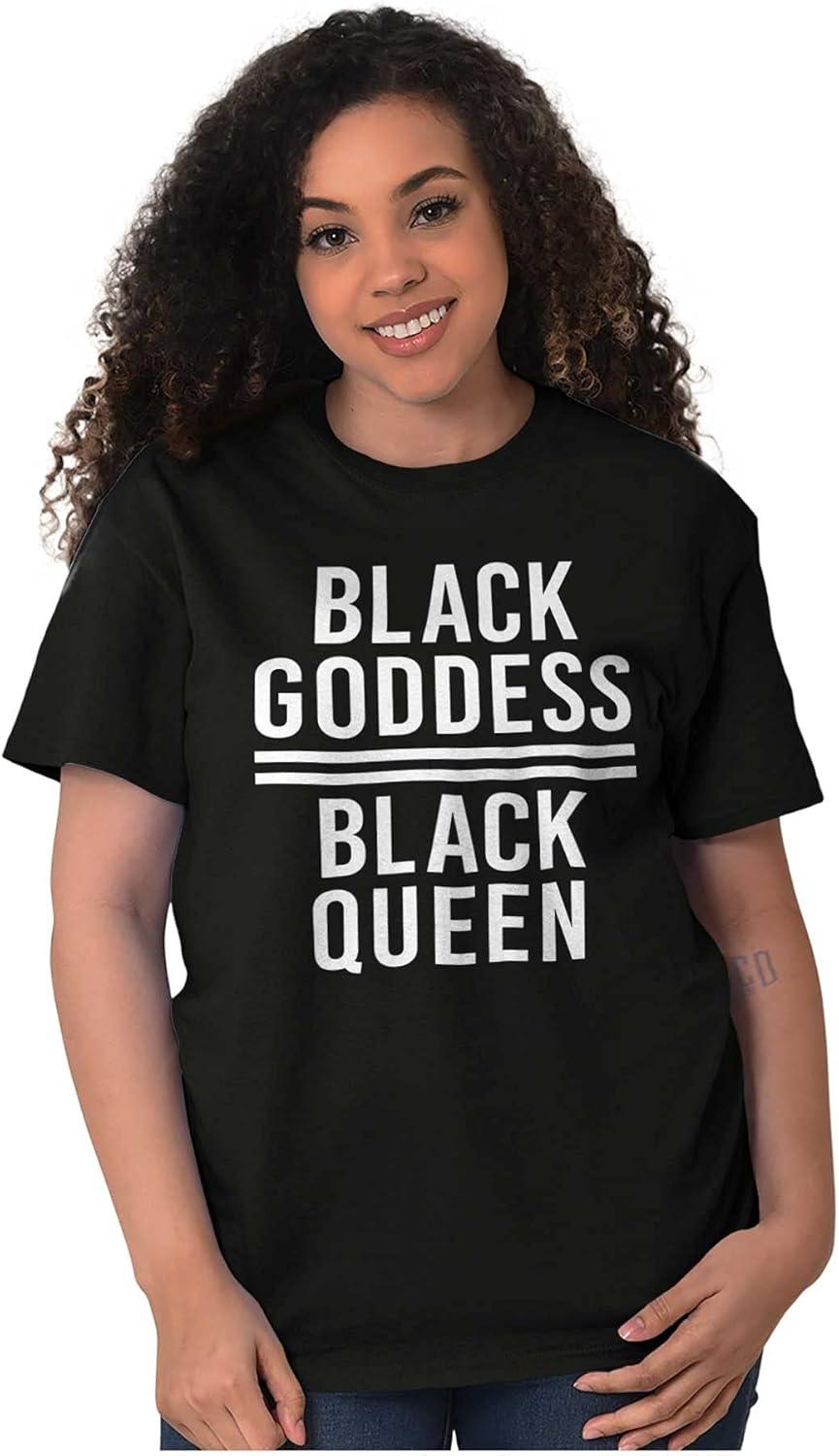 imageAfrican American Black Goddess Queen Womens Graphic T Shirt TeesBlack