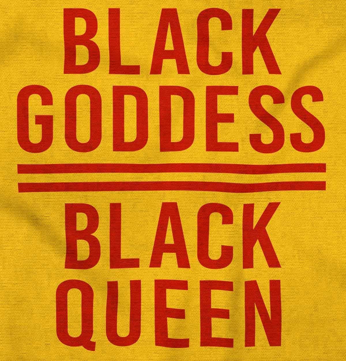 imageAfrican American Black Goddess Queen Womens Graphic T Shirt TeesGold