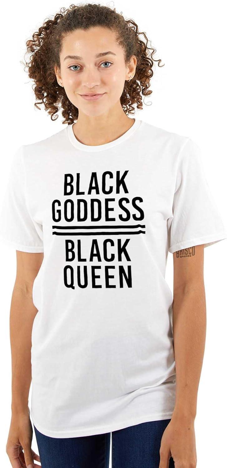imageAfrican American Black Goddess Queen Womens Graphic T Shirt TeesWhite