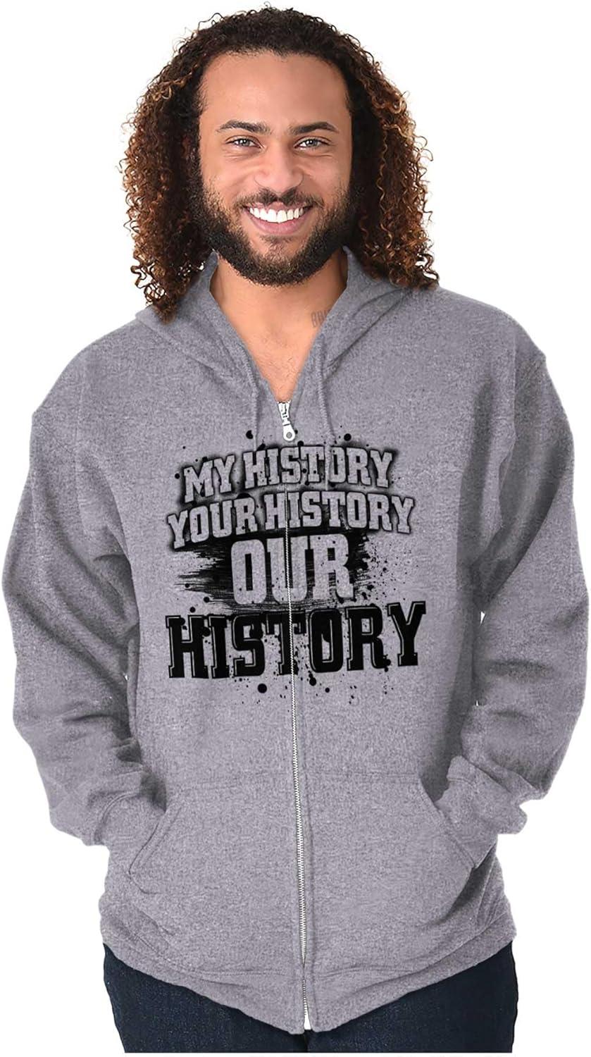 imageBlack History Month Mine Your Ours Zip Up Hoodie Mens WomensSport Grey