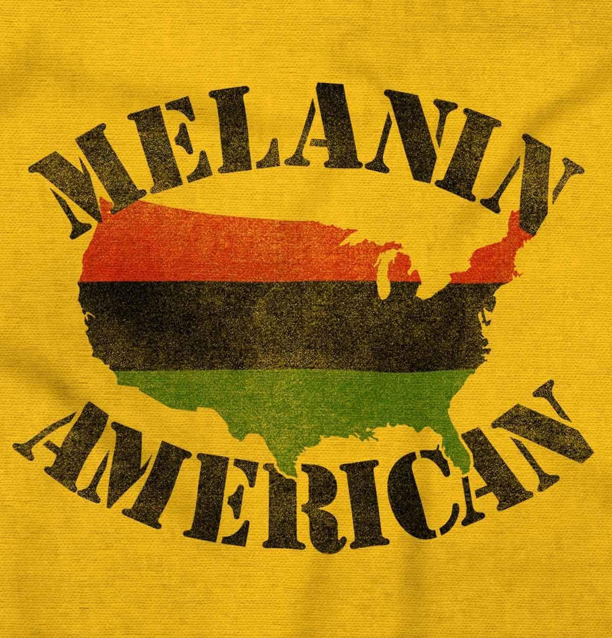 imageBlack Pride Melanin American USA Map Graphic T Shirt Men or WomenGold