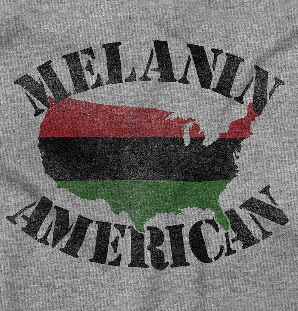 imageBlack Pride Melanin American USA Map Graphic T Shirt Men or WomenSport Grey