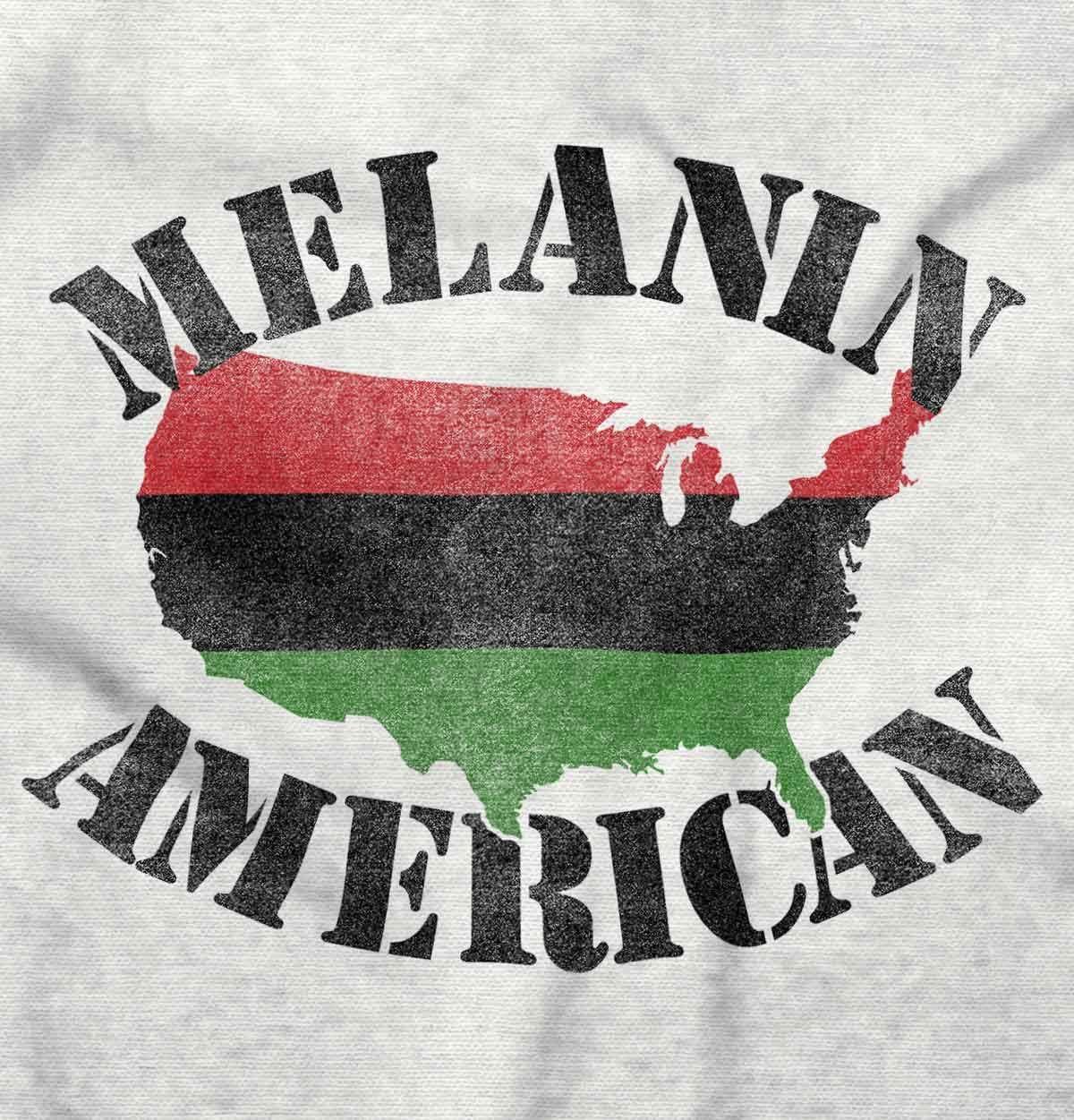 imageBlack Pride Melanin American USA Map Graphic T Shirt Men or WomenWhite