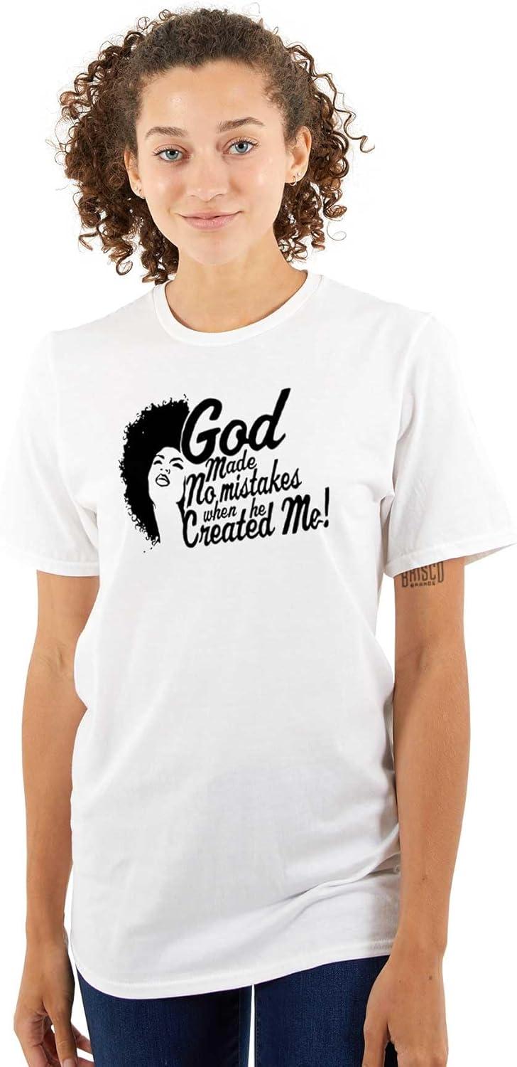 imageBlack Queen God Made No Mistakes Womens Graphic T Shirt TeesWhite