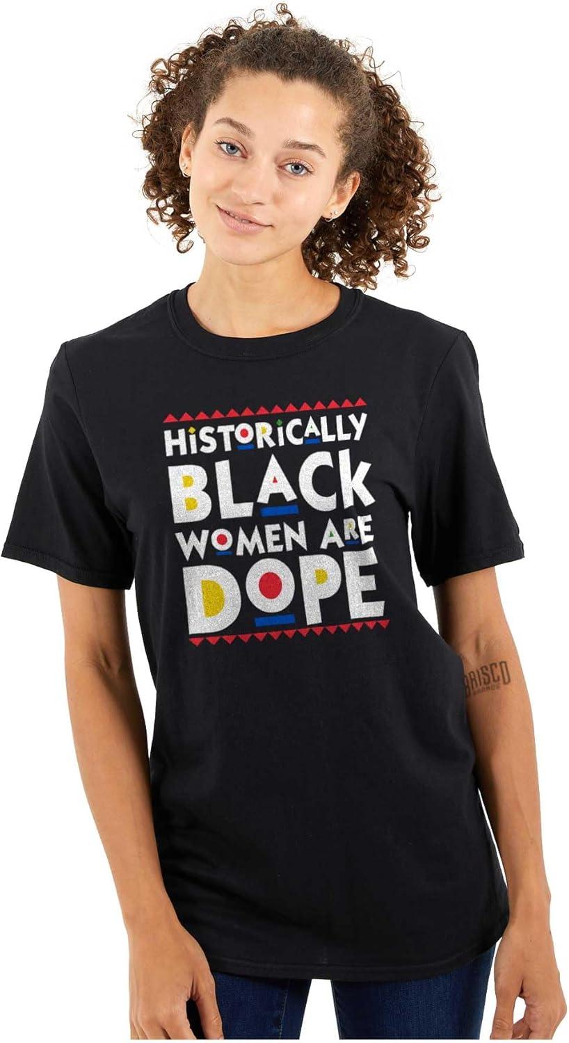 imageBlack Women are Dope Feminist BHM Womens Graphic T Shirt TeesBlack