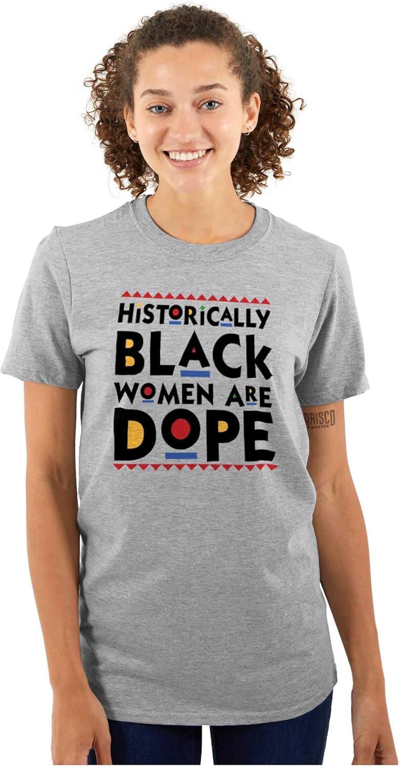 imageBlack Women are Dope Feminist BHM Womens Graphic T Shirt TeesSport Grey