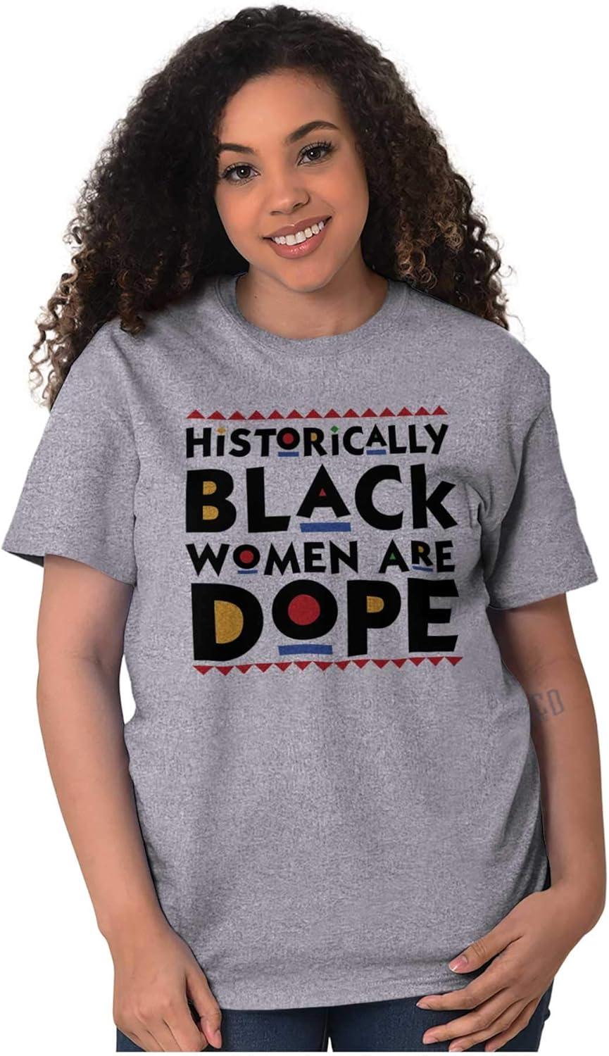 imageBlack Women are Dope Feminist BHM Womens Graphic T Shirt TeesSport Grey