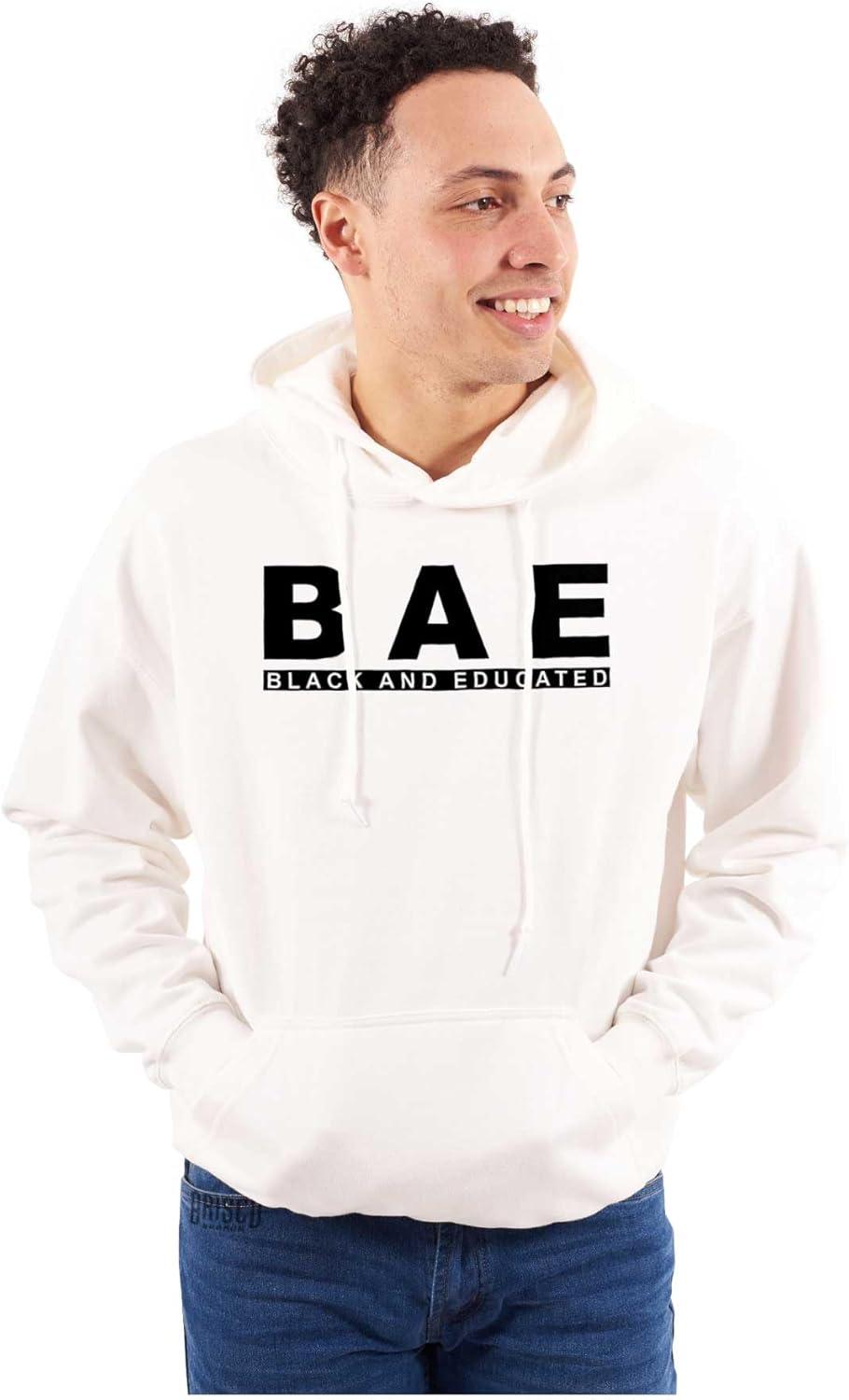 imageBrisco Brands BAE Black and Educated Kings Queens Hoodie Sweatshirt Women MenWhite