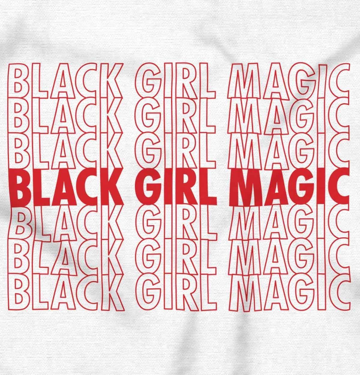 imageBrisco Brands Black Girl Magic Cute Melanin Queen Hoodie Sweatshirt WomenWhite