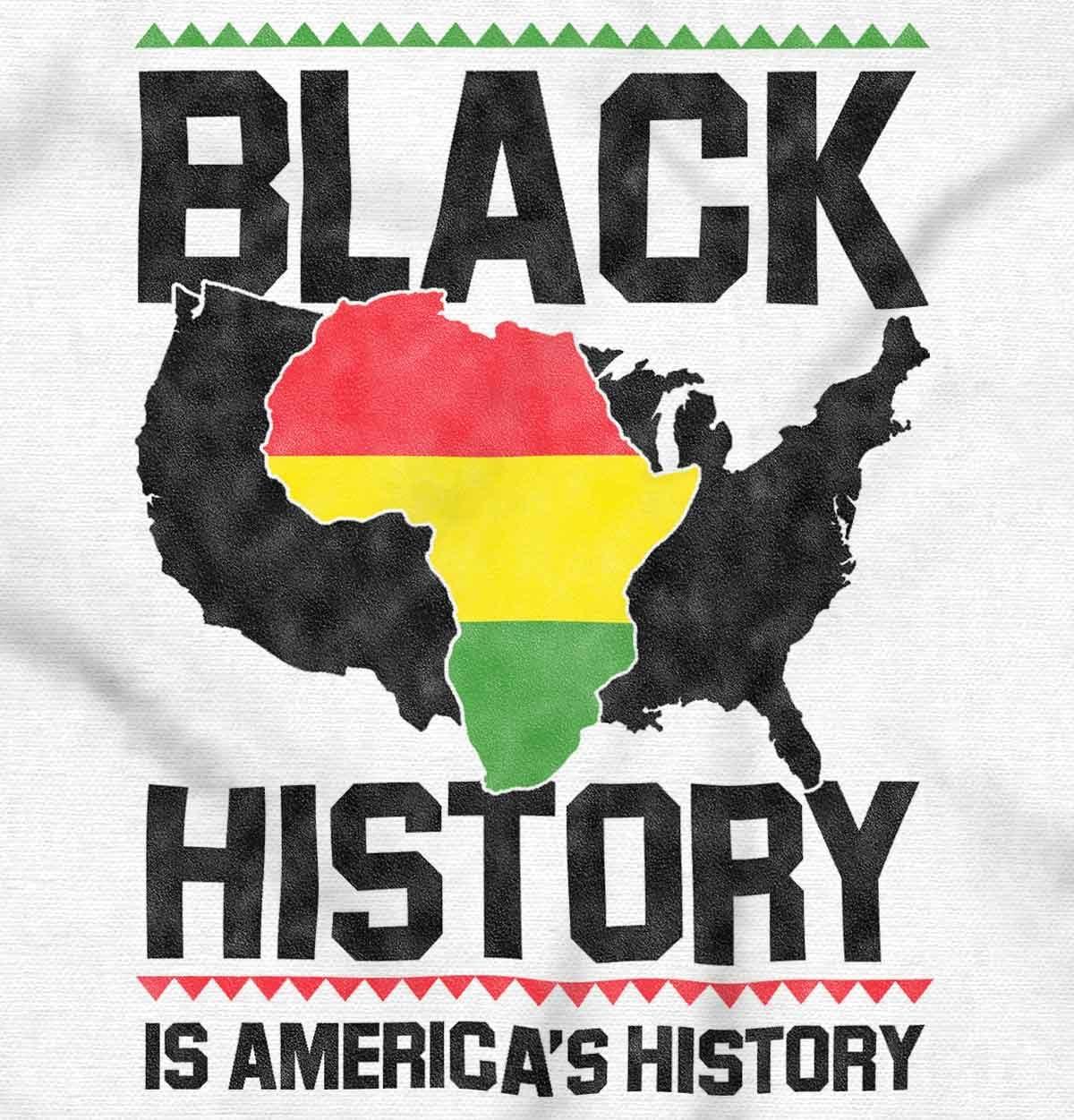 imageBrisco Brands Black History African American Pride Sweatshirt for Men or WomenWhite