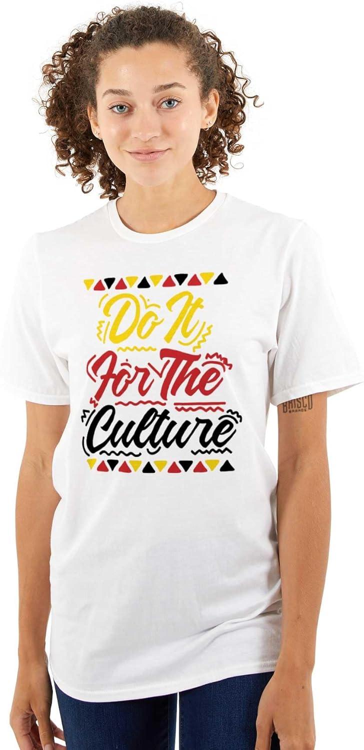 imageBrisco Brands Black History Do it for The Culture Womens Graphic T Shirt TeesWhite