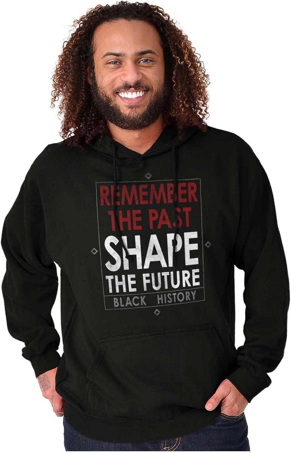imageBrisco Brands Black History Inspirational Quote Hoodie Sweatshirt Women MenBlack