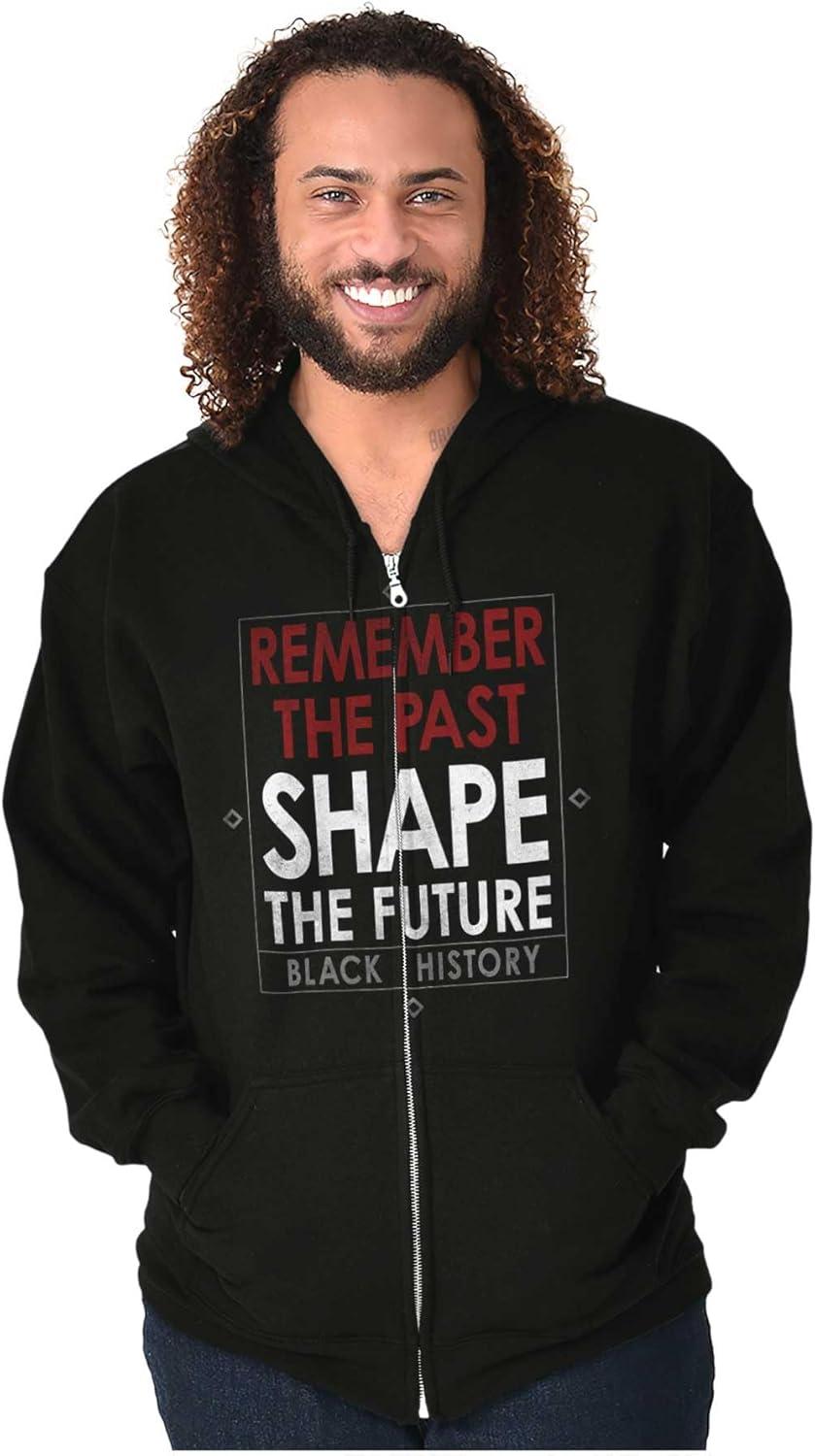 imageBrisco Brands Black History Inspirational Quote Zip Up Hoodie Mens Womens