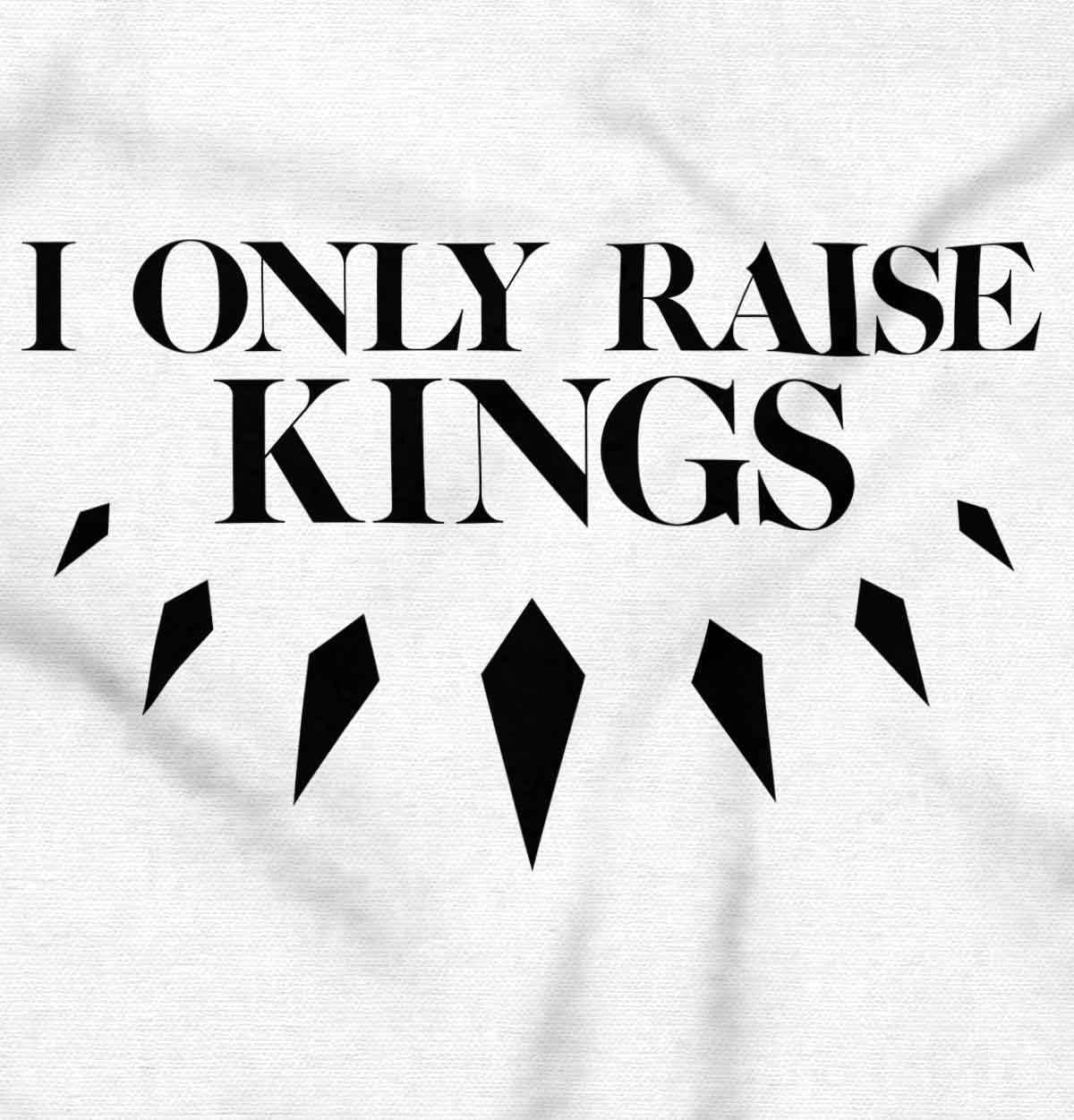 imageBrisco Brands Black Pride I Only Raise Kings Zip Hoodie Sweatshirt WomenWhite