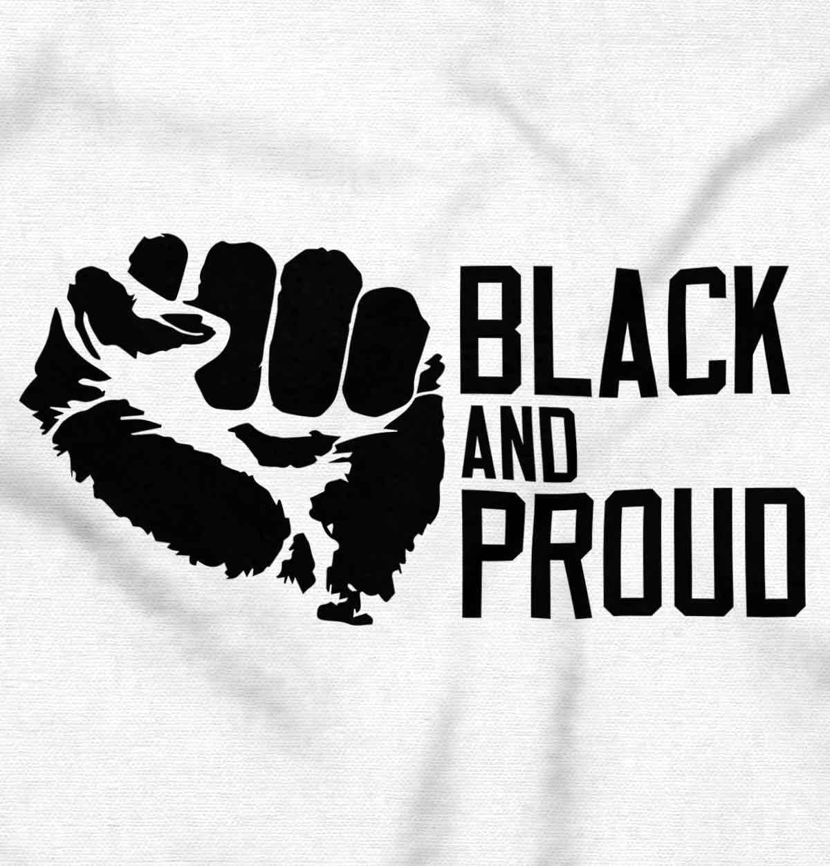 imageBrisco Brands Black and Proud African American Hoodie Sweatshirt Women MenWhite
