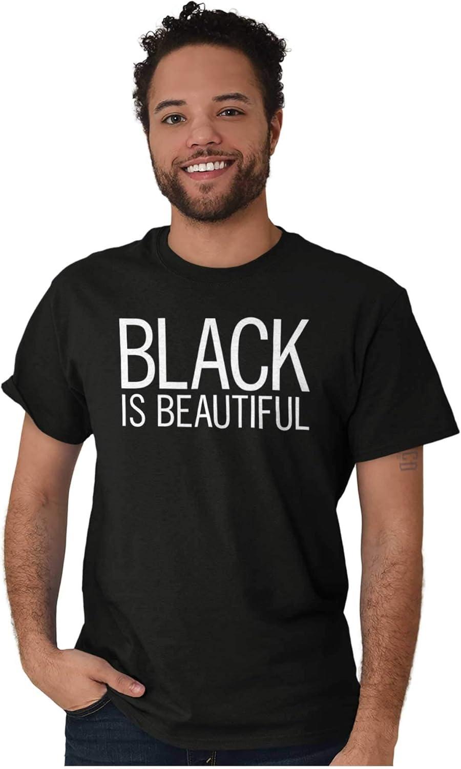imageBrisco Brands Black is Beautiful Melanin Pride Womens Graphic T Shirt TeesBlack