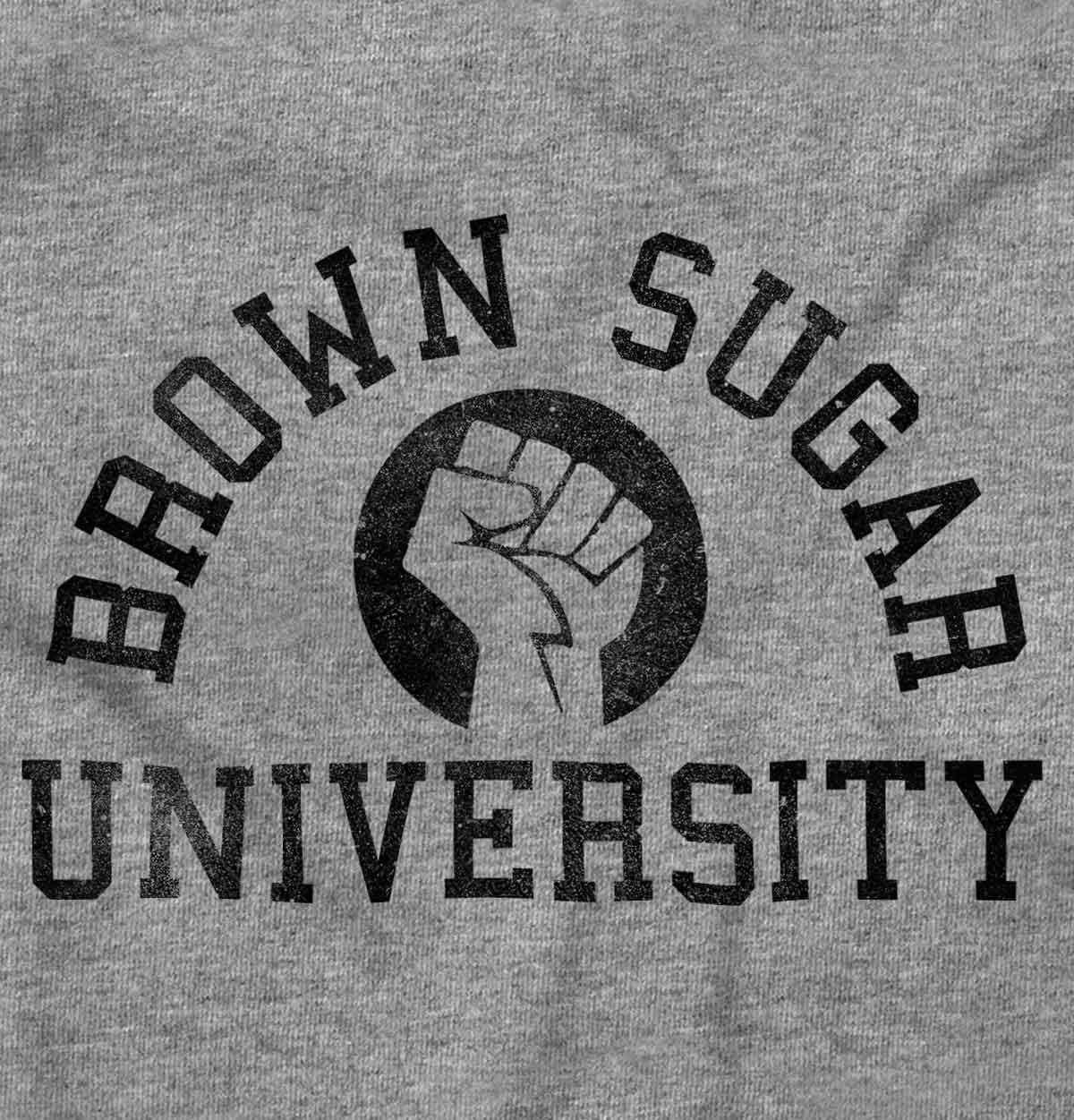 imageBrisco Brands Brown Sugar Cute Black Pride Fist Zip Hoodie Sweatshirt WomenSport Grey