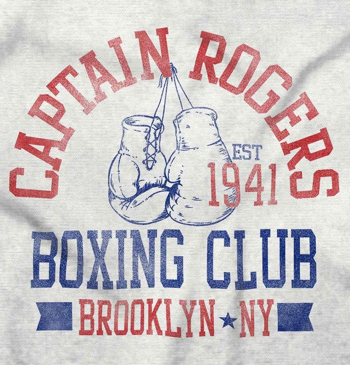 imageBrisco Brands Captain Rogers 1941 Boxing Club NY Graphic T Shirt Men or WomenWhite
