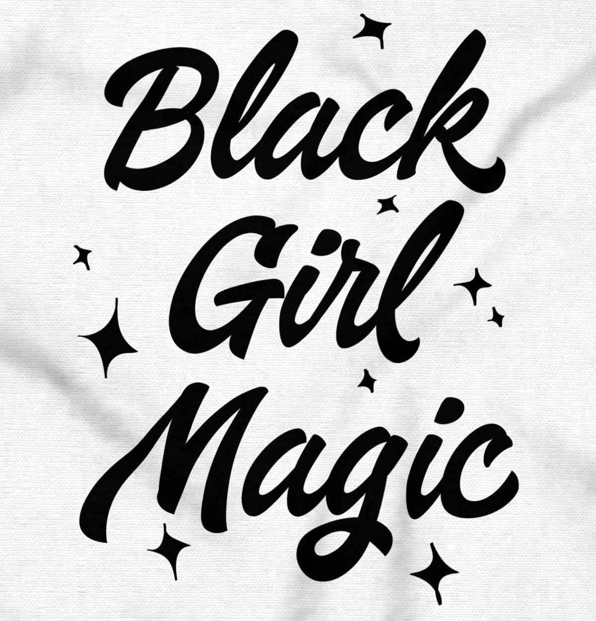 imageBrisco Brands Cute Black Girl Magic Melanin Queen Hoodie Sweatshirt WomenWhite