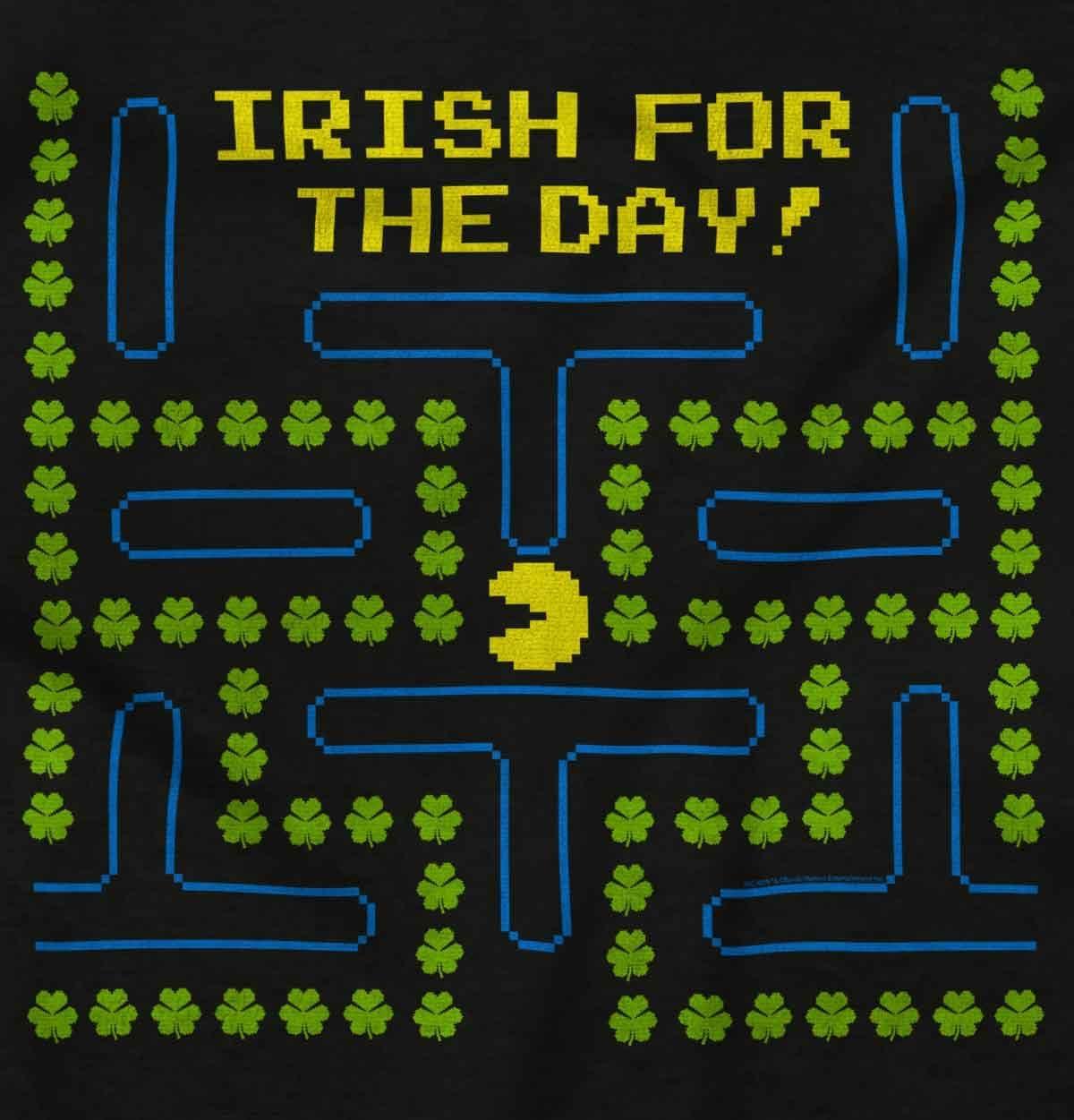 imageBrisco Brands PACMAN St Paddys Irish For The Day Baby Romper Boys or GirlsBlack