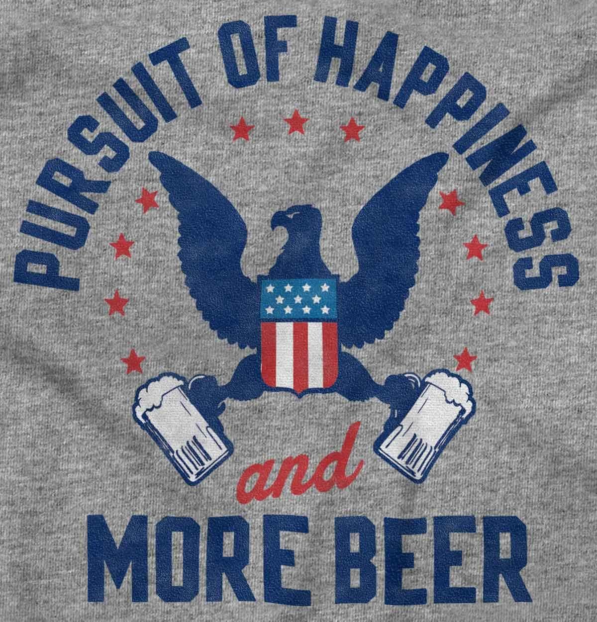 imageBrisco Brands Pursuit of Beer Funny USA Drinking Sweatshirt for Men or WomenSport Grey
