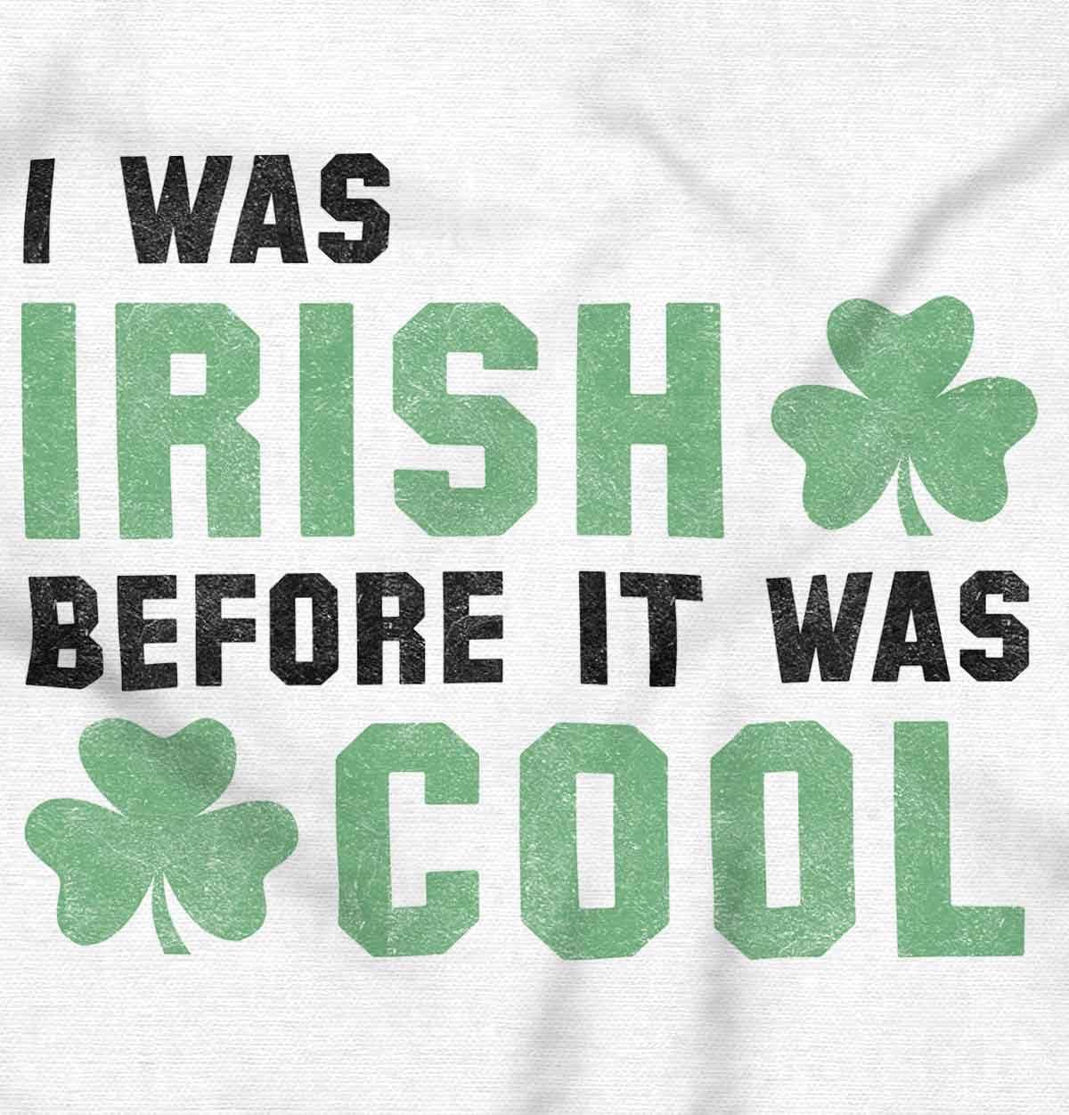 imageBrisco Brands St Paddy Irish Before It Was Cool Zip Up Hoodie Mens WomensWhite